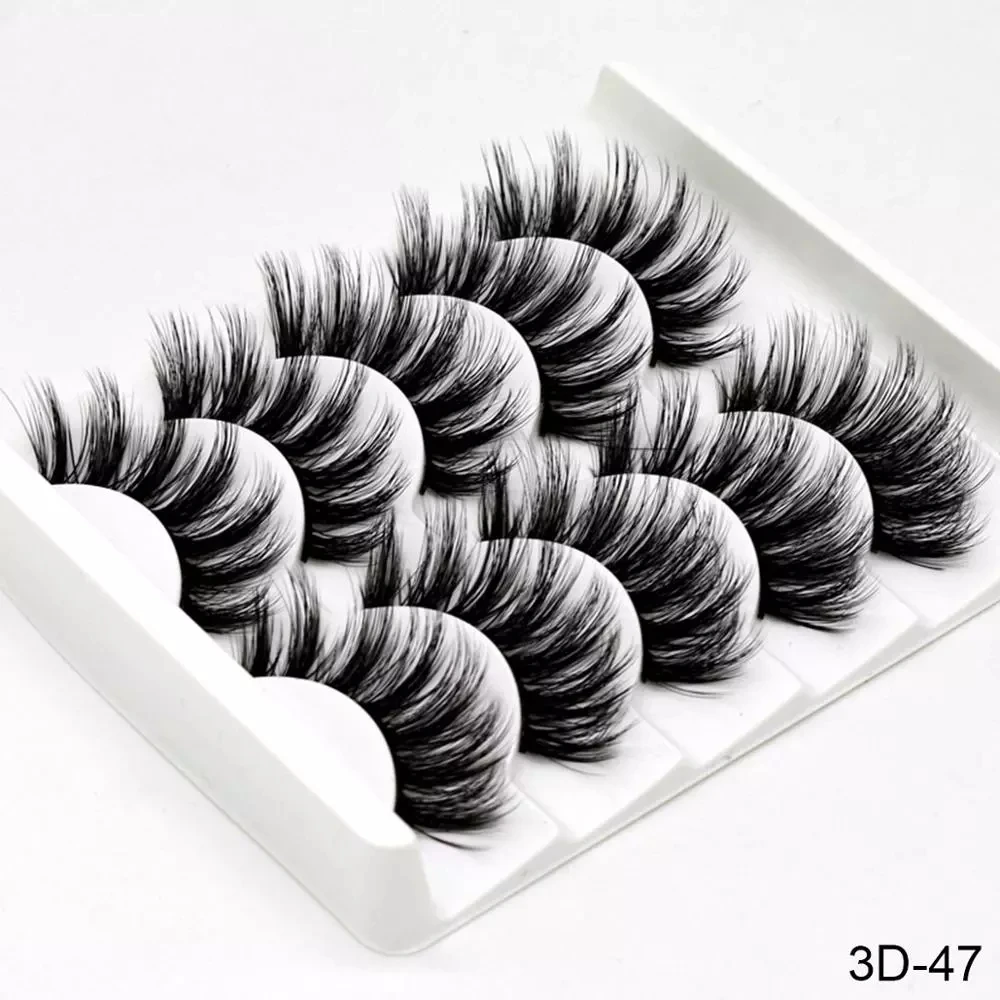 8pairs 3D nerz Wimpern faux cils make-up für frauen lash erweiterung liefert heben wimpern Wimpern für kleben lash heben kit