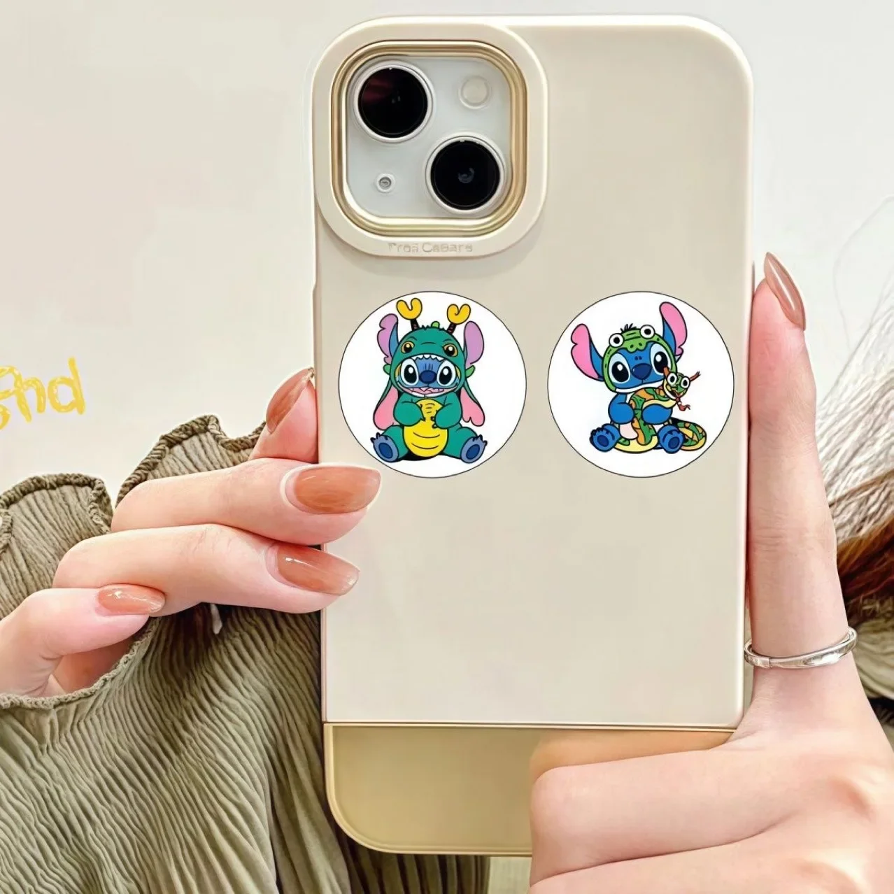 500 adesivi Disney Kawaii Stitch fai da te (12 disegni, circa 2,5 cm) adesivi decorativi per caramelle per feste con etichette sigillo anime