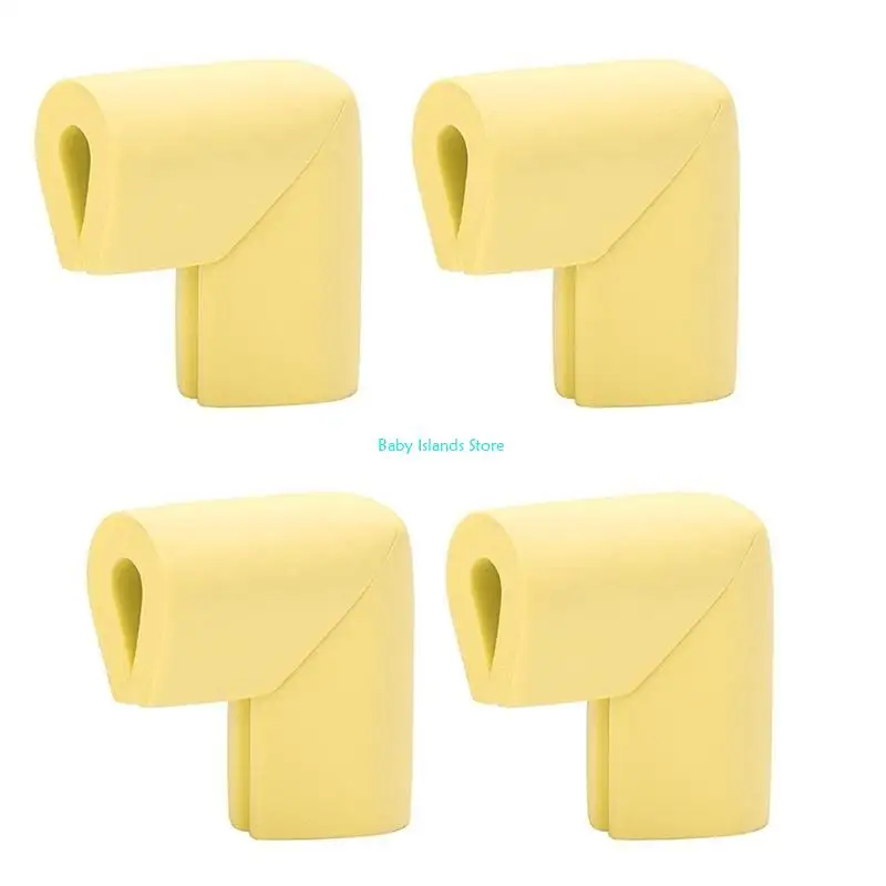 K92D 4 قطع من المطاط الناعم المضاد للتصادم واقيات الحواف لسلامة الطفل لحماية حشوات الزوايا سهلة التنظيف لزوايا الطاولة غوا #2