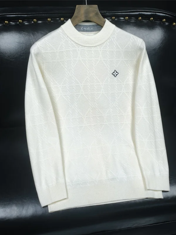 

Мужской утепленный шерстяной свитер с длинным рукавом и круглым вырезом, осенне-зимний, молодежный, теплый, износостойкий, не скатывающийся