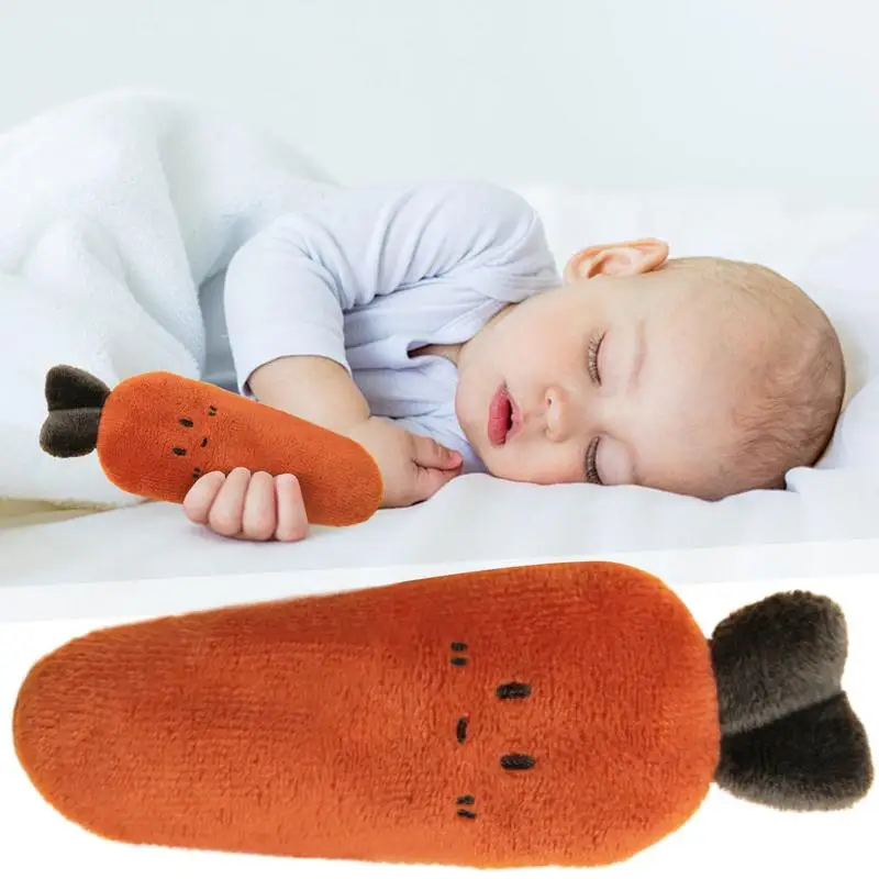 Baby Sleeping Toy Plush Toys For Babies Chewable Doll Fruit Shape Pillow With Strap For Crib Shower Daily Use Nursery Home