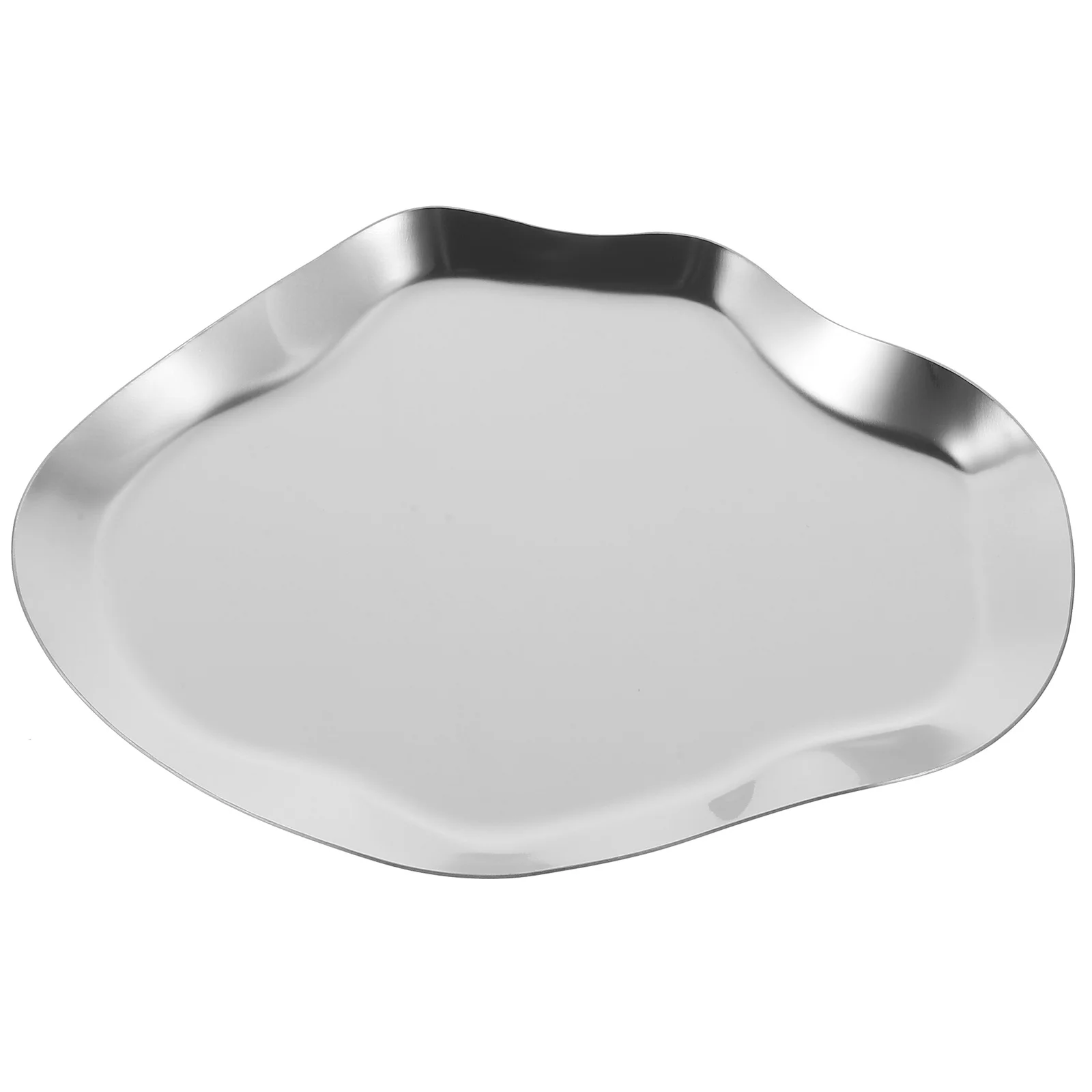 

Metal Tray Stainless Steel Jewelry Storage Plate Decorative Trinket Dish For Ring Earring Holder Bedroom Dresser Organzier