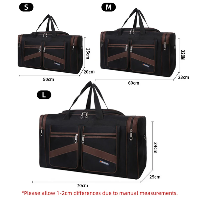 Borsa da viaggio borsa da viaggio impermeabile Oxford portatile di grande capacità multifunzionale uomo donna Business borsone pieghevole Y39A