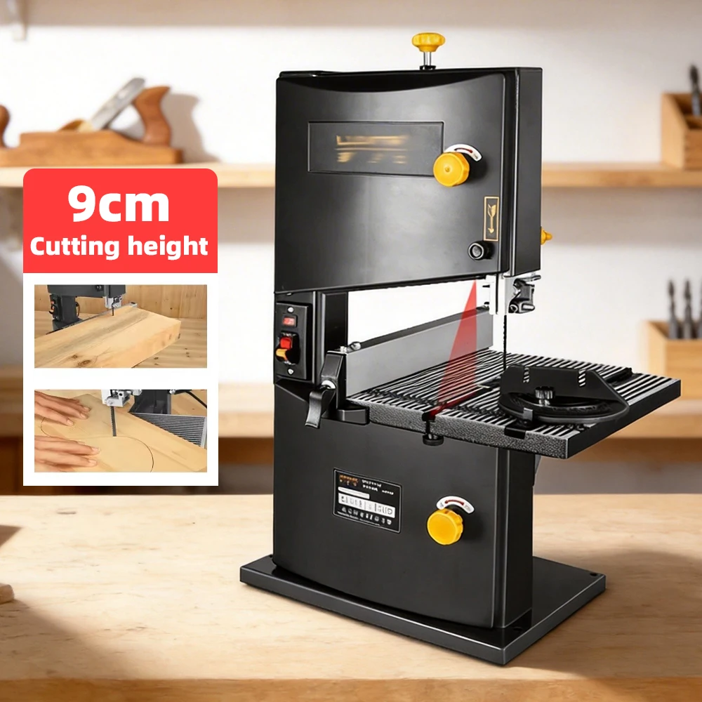 9 Inch Woodworking Band Saw Curve Cutting Scroll Saw Precision Wire Saw for DIY Handcraft, Model Making and Hobby ProjectS
