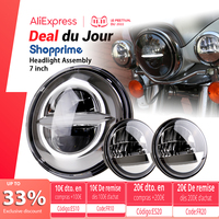 7 Inch Chrome for LED Headlight+ 2x 4-1/2\