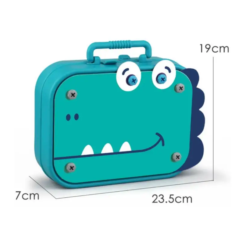 1 set elektrische boor schroefmoer 3D puzzel speelgoed kinderen speelgoed gereedschapsset fantasiespel dinosaurus boren montage educatief speelgoed
