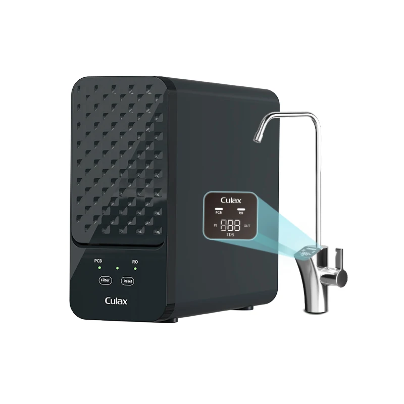 

Large Flow Electric 600 GPD Alkaline Mineral Water Purifier Plastic Tankless Reverse Osmosis RO System For Home And Hotel Use