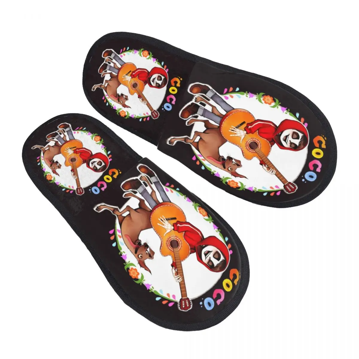 

Домашние тапочки Coco на заказ, женские уютные тапочки из пены с эффектом памяти, комедийные анимационные тапочки без шнуровки для спальни