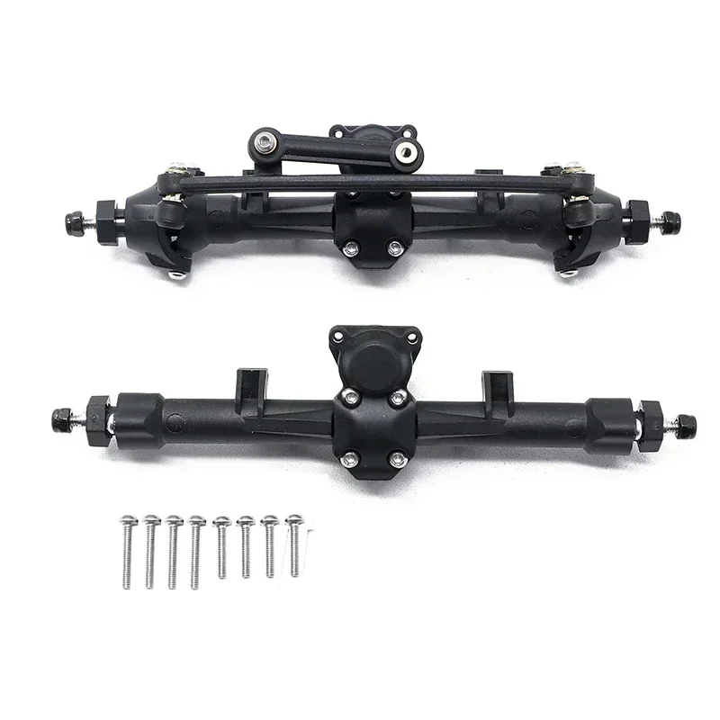 Front and Rear Portal Axle Set for 1/24 RC Crawler Car Metal Complete Axial SCX24 Gladiator Bronco C10 Deadbolt JLU