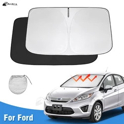Windshield Sun Shade for Ford Fiesta 2017-2022 2023 Window Shade Sun Visor Cover Foldable Blocks UV Rays Keep Your Car Cooler
