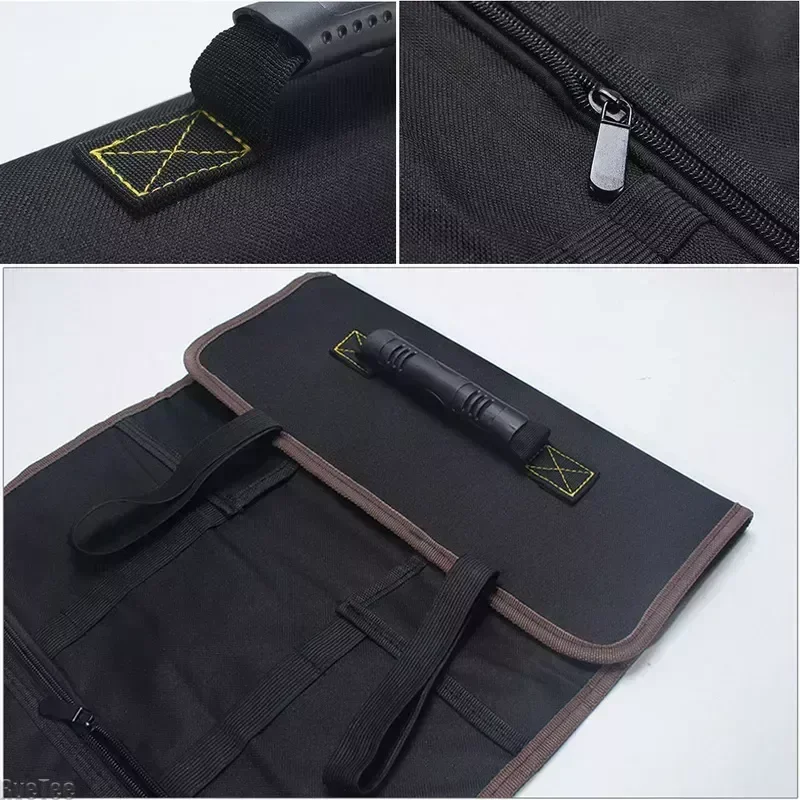 Multifunction Roller Tool Bags Oxford Canvas Hardware Instrument Package Chisel Electrician Carrying Toolkit Case Handles Bags