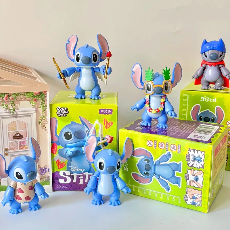 

Подлинная стежка, сборная слепая коробка, стежка, модель ангела, строительные блоки, куклы Лило и Стич, экшн-фигурка, коллекция, орнамент, подарки