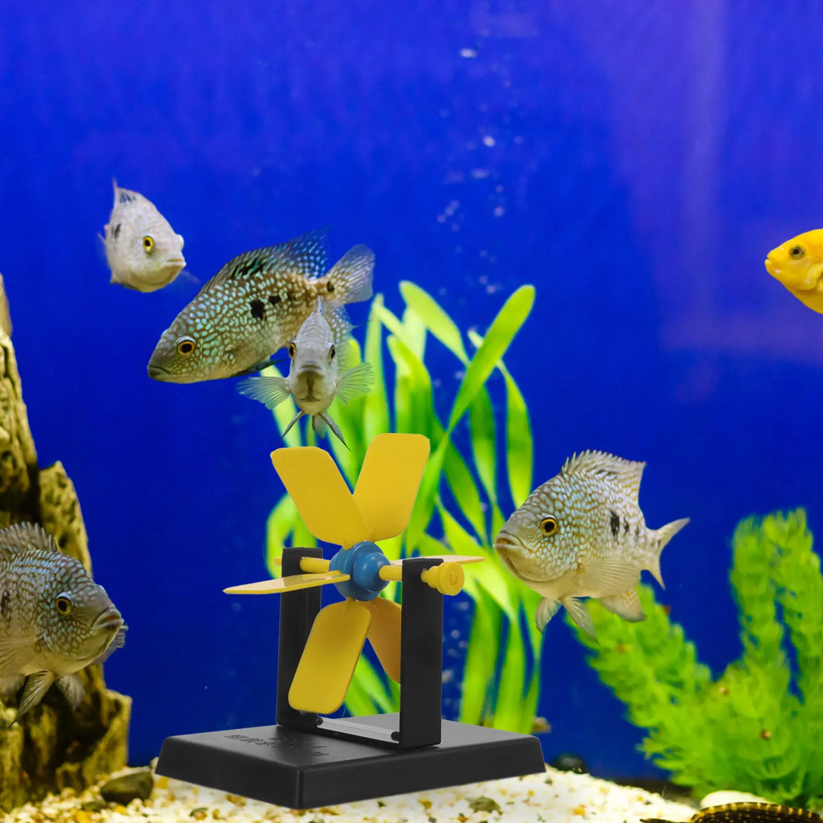 Fish Tank Fountain Wheel DIY Micro Landscape Ornament Lightweight Water Wheel for Tabletop Bonsai Garden Scene Layout Decor