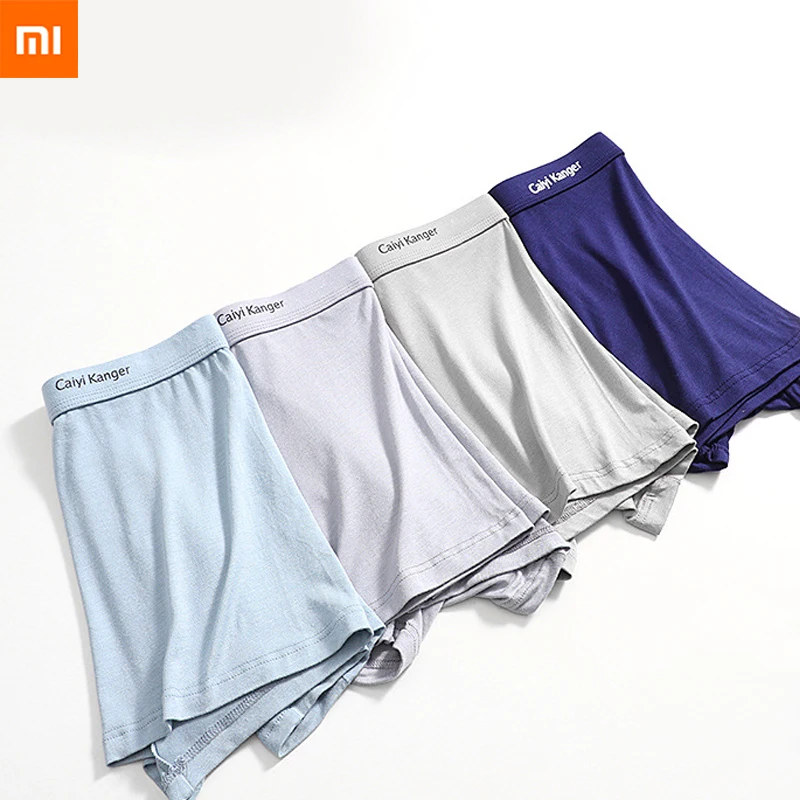 New Xiaomi Mijia Modal Antibacterial Men\'s Underpants Granular Massage Men\'s Boxer Shorts Large Size Underpants Sports Underwear