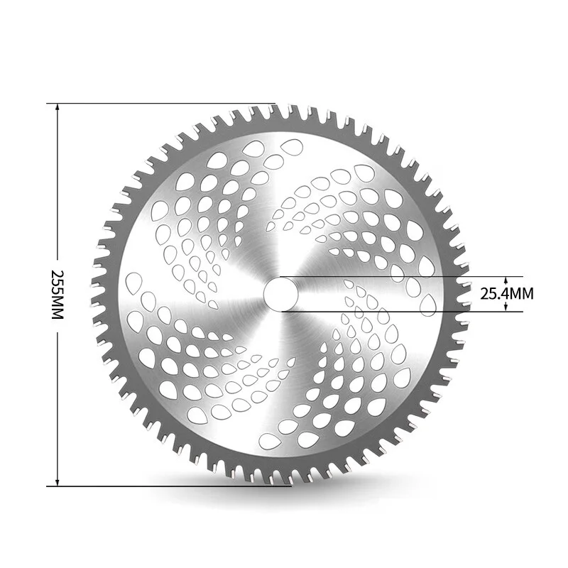 Universal 40/255 Zähne mm Rasenmäher Ersatz Klinge aus legiertem Stahl mit Teilen für Rasenmäher Garten Unkraut mäher Bürstens ch neider – Detail 9