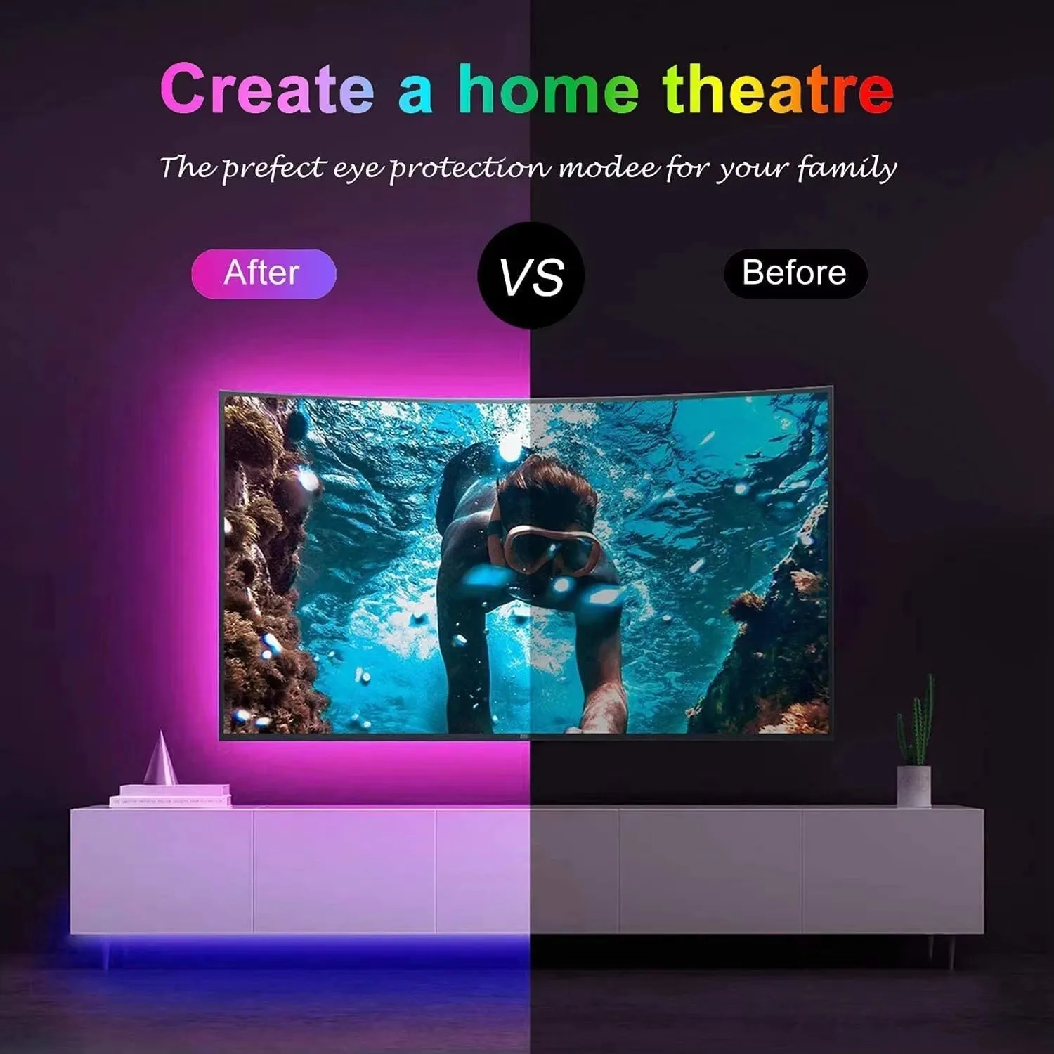 USB RGB TV Background Atmosphere LED Strip Lights Bluetooth 5V 5050 RGB LED Lights  Flexible Lamp Tape for Room Game Decoration