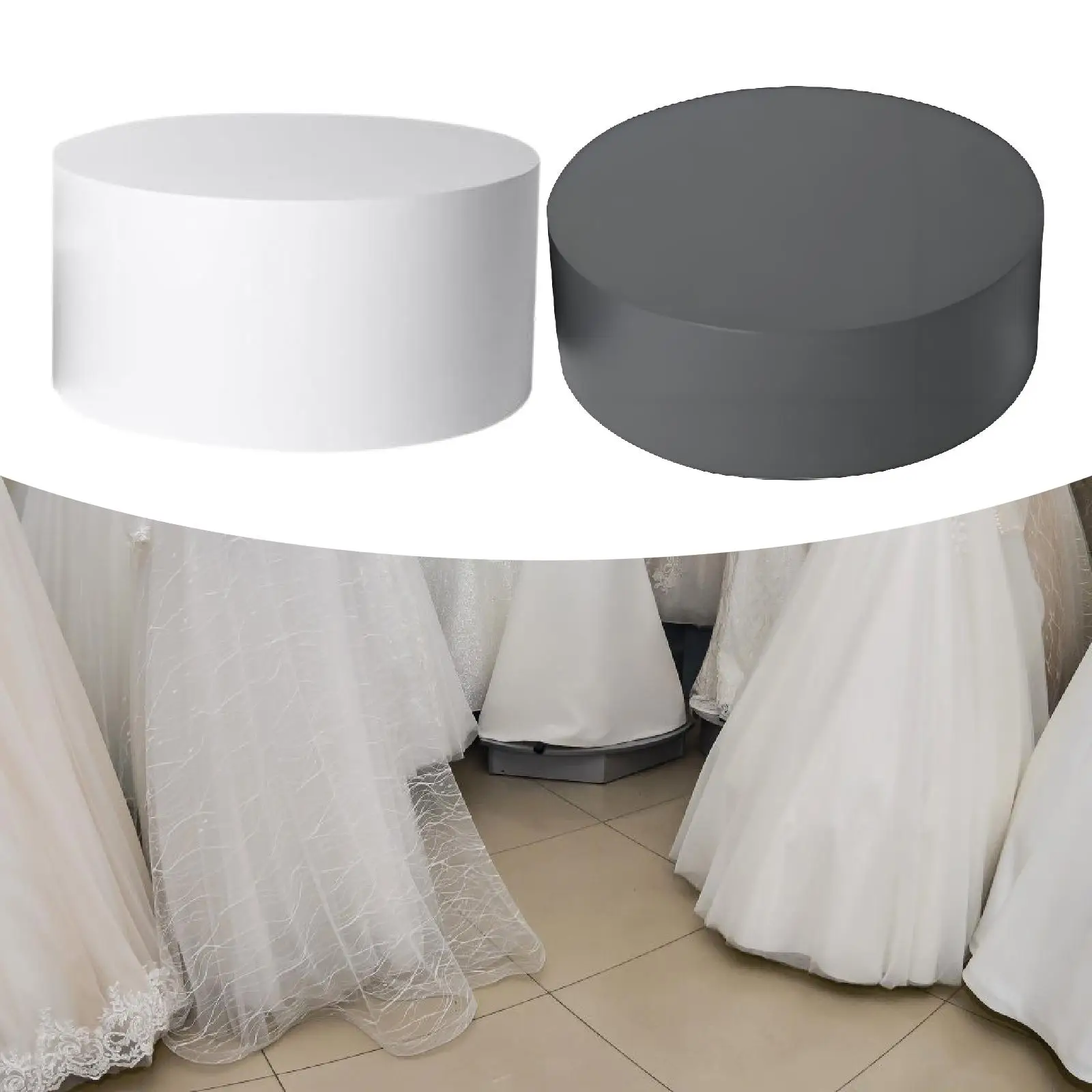 

Round Mannequin Display Stand Exhibition Stand Photo Props Display Base Shelf for Model Commercial Use Dressing Room