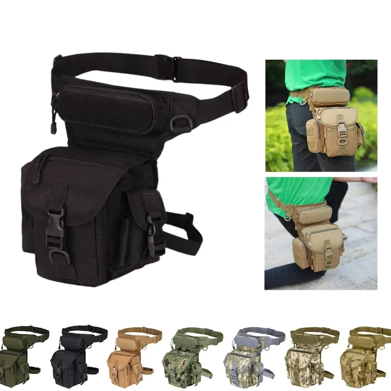 

Поясная сумка, тактическая сумка для ног, мужская водонепроницаемая и устойчивая к падению практичная сумка на бедро, многоцелевой ремень