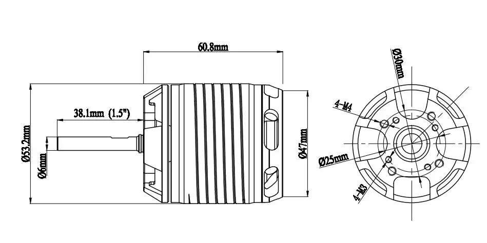 Silnik bezszczotkowy Gartt HF 530KV do 700 Algin Trex helikopter RC Mnotor do ALIGN Trex SAB 700 KDS A7 helikopter RC