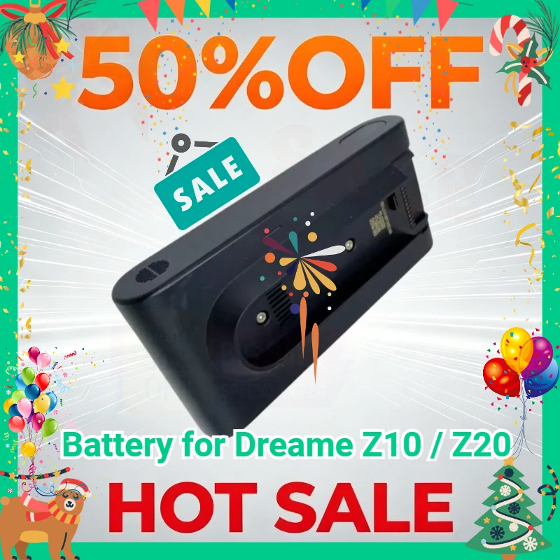 High Quality 25.2V 2500mAh/4000mAh Vacuum Cleaner Battery for Dreame Z10 Z20 Z 10  Z 20 Rechargeable Replacement Battery