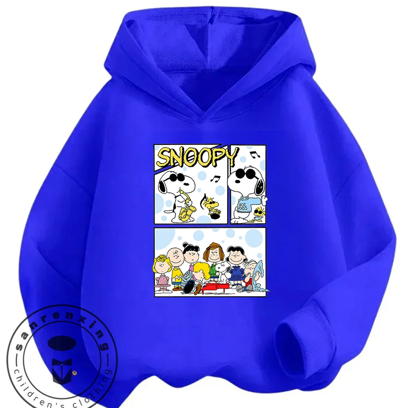 New Design Kids Hoodie Cute Cartoon Print Autumn Winter Casual Hooded Street Wear Snoopy Boys Girls 3 14
