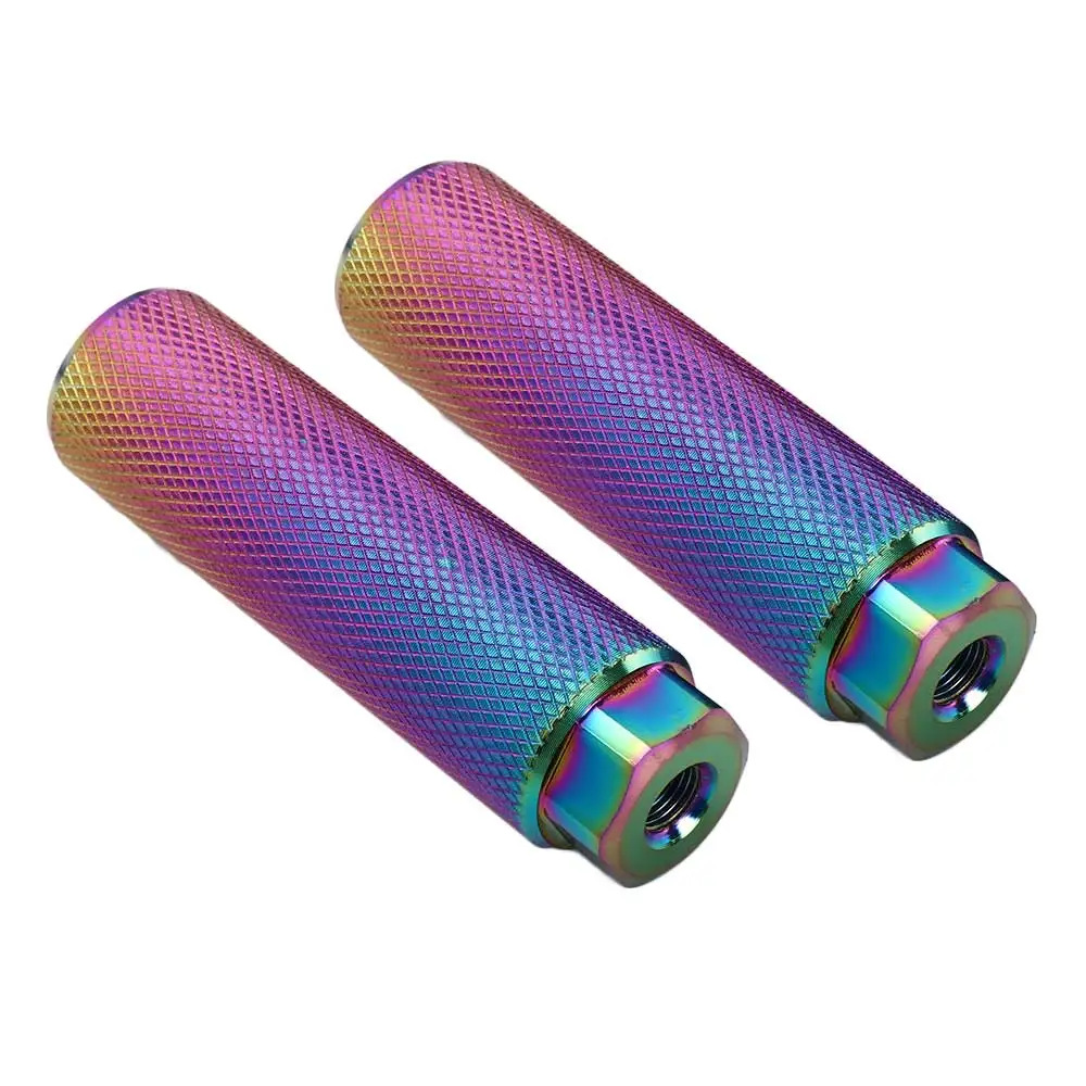 

Bicycle Parts Aluminum Alloy BMX Pegs 3/8'' Axle Anti-Skid Bike Footrest Lever Cycling Stunt Pegs Bicycle Pedals Bike Pegs