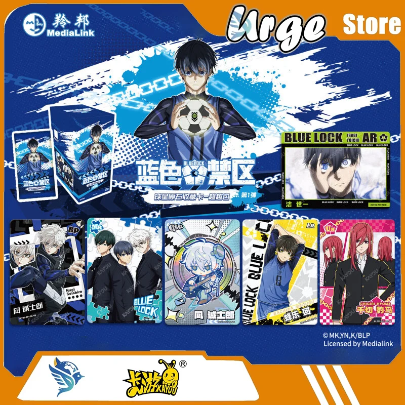 

Коллекционные карточки KAYOU Blue Lock: Star Player Raw Stone, серия Beyond Pack Vol.1, официальная оригинальная аниме-коллекция, подарки