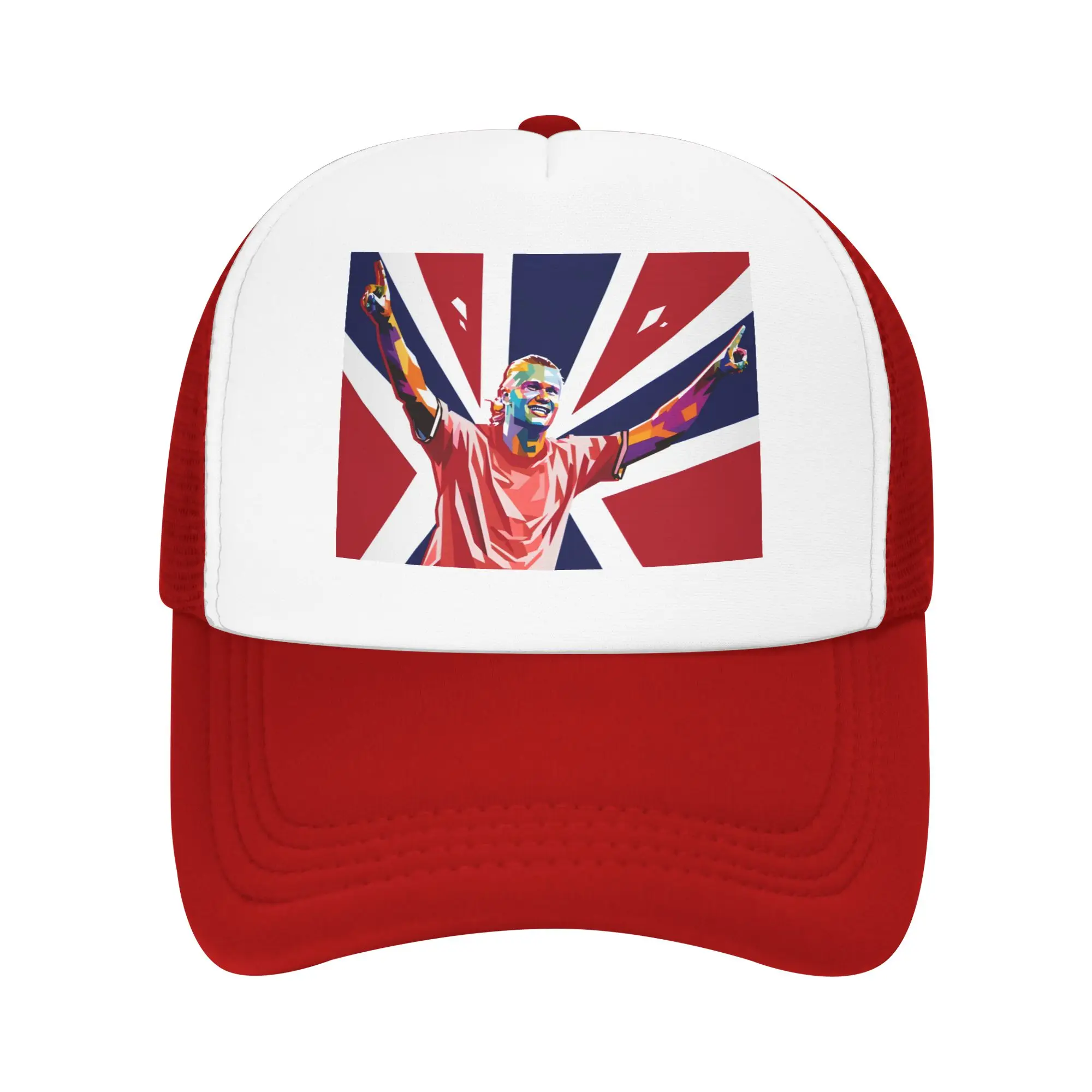 Erling Haaland Norway Pop Art  Trucker Caps Unisex  Hats Sun Hats Sun Caps Adjustable Snapback Caps Mesh Baseball Caps Summer