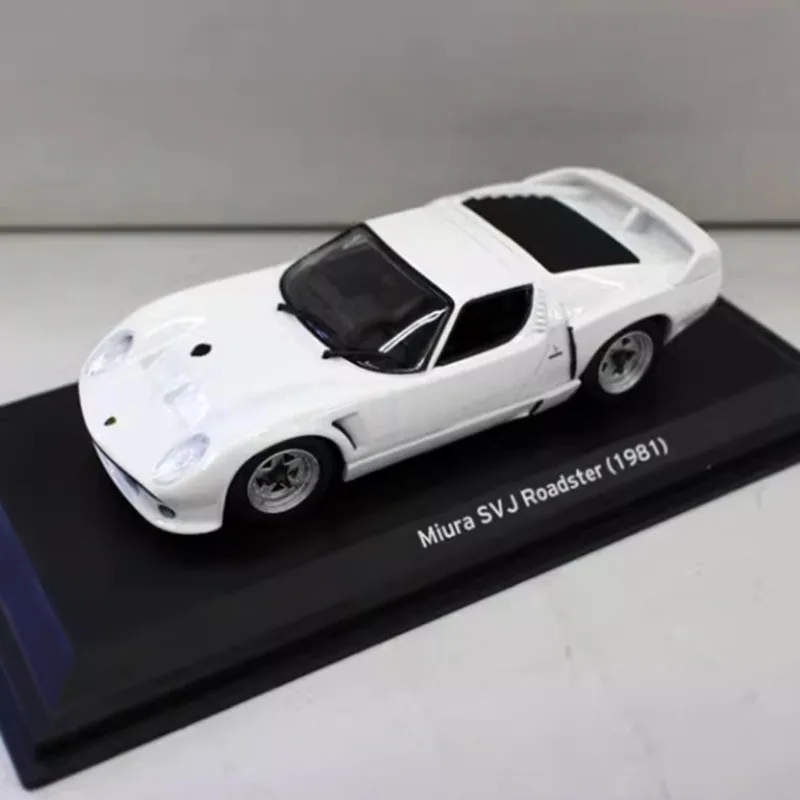 Diecast 1/43 Scale Miura SV J Roads Sports Car Alloy Simulation Car Model Static Collection Decorated Holiday Toys Souvenir Gift