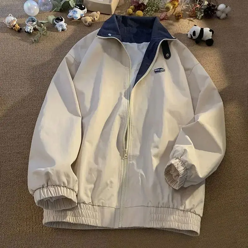 

Y2K Vintage Women's Oversized Streetwear Jaets Autumn Bf Harajuku Sle Cotton Padded Coat Trendy Retro Faion