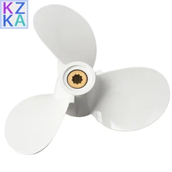 6E0-45941-01-El Aluminum Alloy Outboard Propeller 7 1/2X8-Ba for Yamaha Mariner 4-6Hp 3 Blades 9 Spline Tooth R Rotation