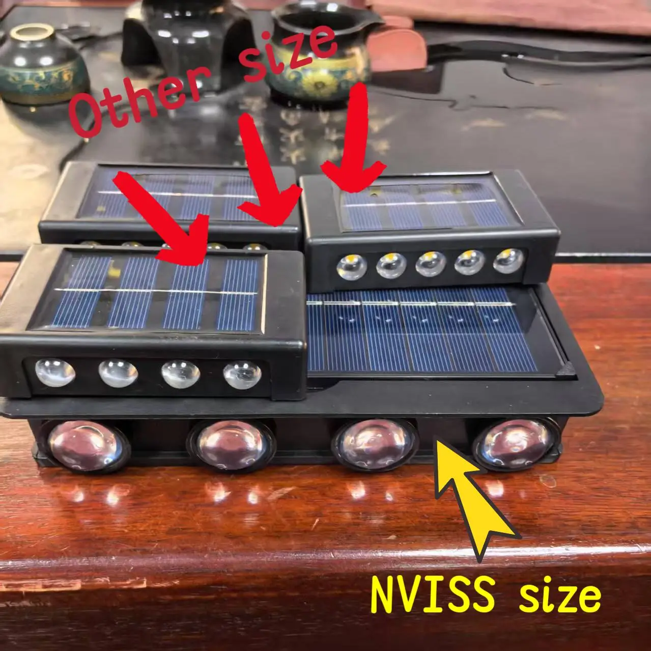 في الهواء الطلق مقاوم للماء الجدار ضوء ديكور الجدار مصباح LED الشمسية الجدار مصباح صعودا وهبوطا تضيء حديقة المنزل الشرفة ديكورات للباحة #6