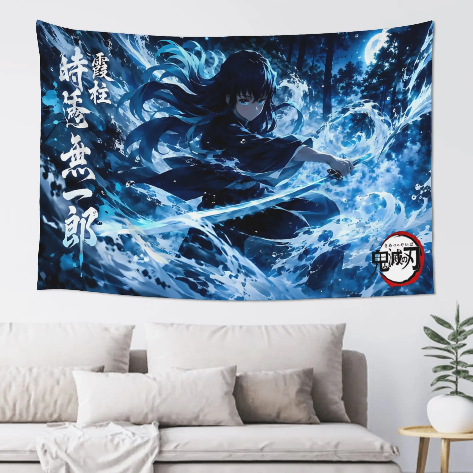 Cutecore Demon Slayer Tapestry Bedroom Decoration  Wall Hanging Blanket Tapestry Cool Stuff For Room