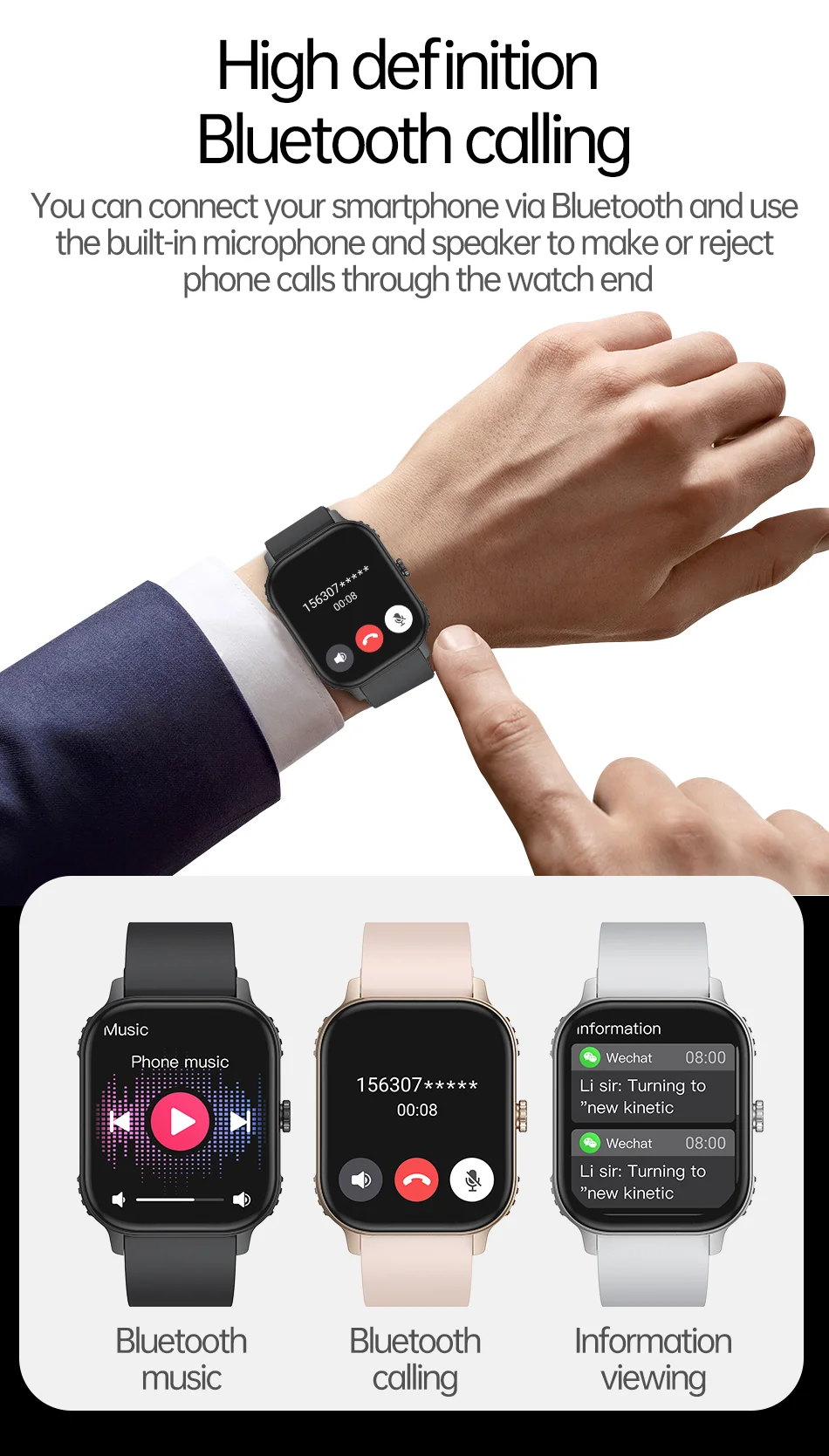2026 Neue Outdoor-Sport-Smartwatches für Männer und Frauen, kabelloses Telefonieren, Sprachassistent, Bowl-Lifting-Display, Frauengesundheit – Detail 9