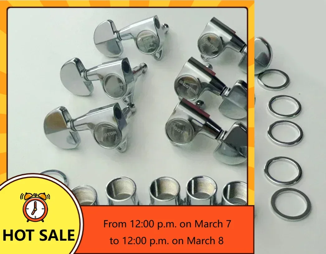 

QX Music Store----Brand New-1 Set Genuine Original L3+R3 GOTOH SG301-20-C Guitar Machine Head Tuner Made in Japan