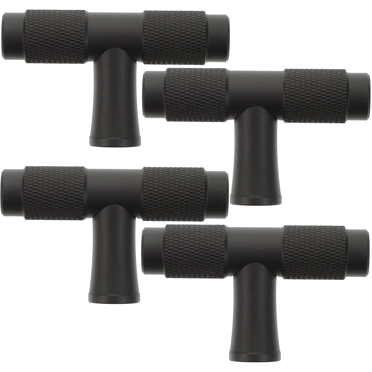 

4Pcs Frosted Pattern Metal Drawer Pull Knob Aluminum Alloy Durable Cabinet Handle Replacement Furniture Wardrobe Door Handle