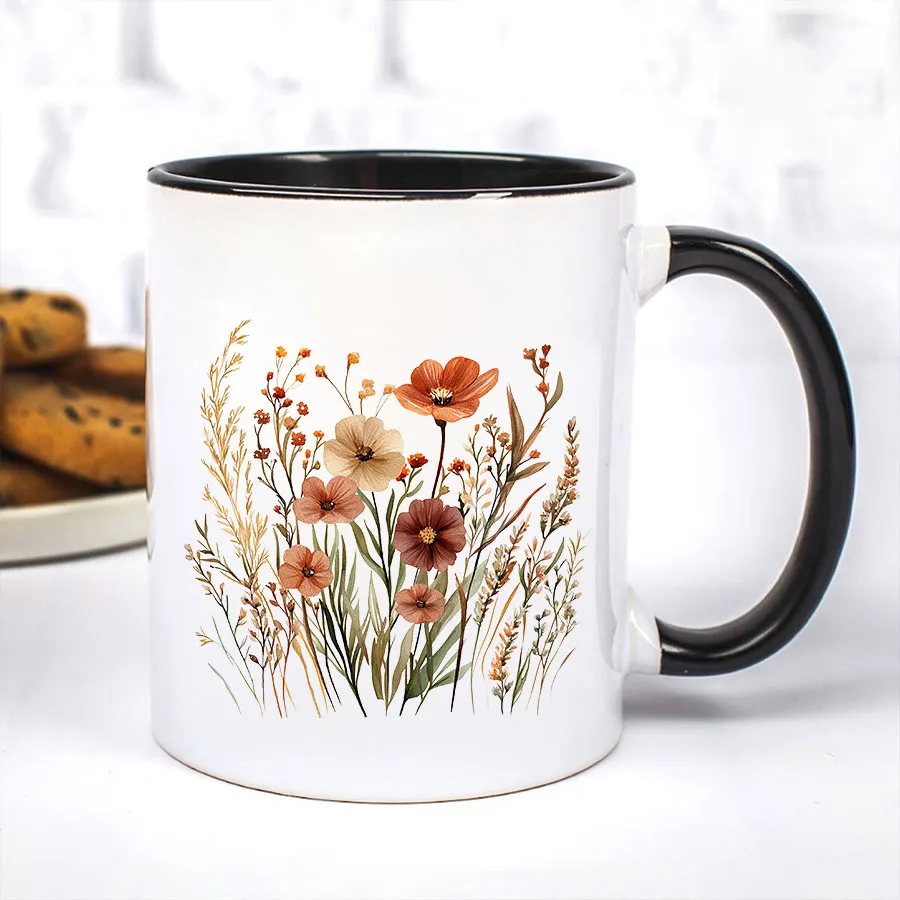 3pcs Autumn Fall Pumpkin Farmhouse Flowers DIY UV DTF Rub On Transfer Stickers Craft Glass Mug Cup Wraps Junk Journal Home Decor