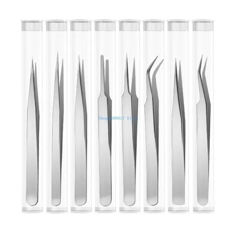 

896B Straight Tip Tweezers Stainless Steel Tweezers Comfortable Handle Tweezer Tongs for Cooking Repairing