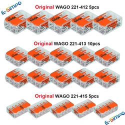 20pcs 221-412 221-413 221-415 100%Original Wire Connector Kit Splice Connector 24-12AWG CE PSE UL Quick Disconnect Wire Terminal