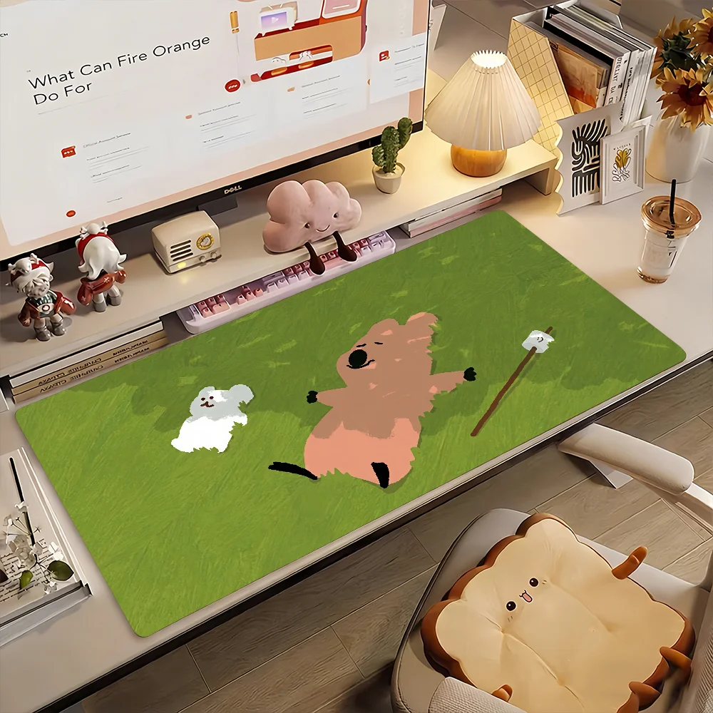 

Cartoon Quokka Brand D-dinotaeng-S Mouse Pad Non-slip Rubber Gamer Balance Computer Mat Decoracion Deskmat Laptop Office Large