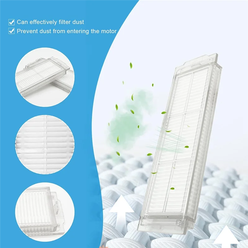 

F-T для Cecotec Conga 11090, запасная часть для робота-пылесоса, основная боковая щетка, фильтр Hepa, швабра, тканевые мешки для пыли