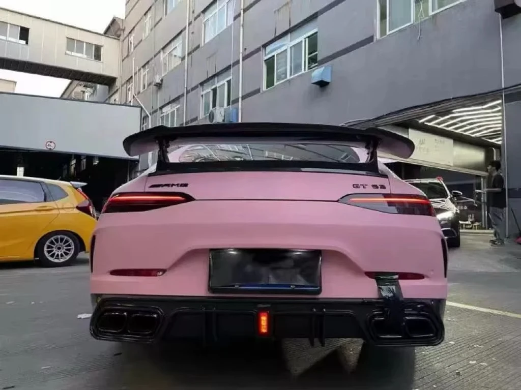 سبويلر الناشر الخلفي من ألياف الكربون Amggt50 Gt43 Gt53 #5