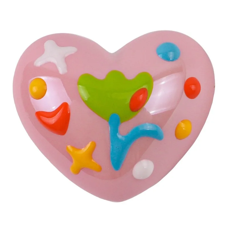 100PCS Hand Painted Beaded Tulip Love/Heart DIY Handcrafted Materials Mobile Phone Chains Keychains Bracelets Scattered