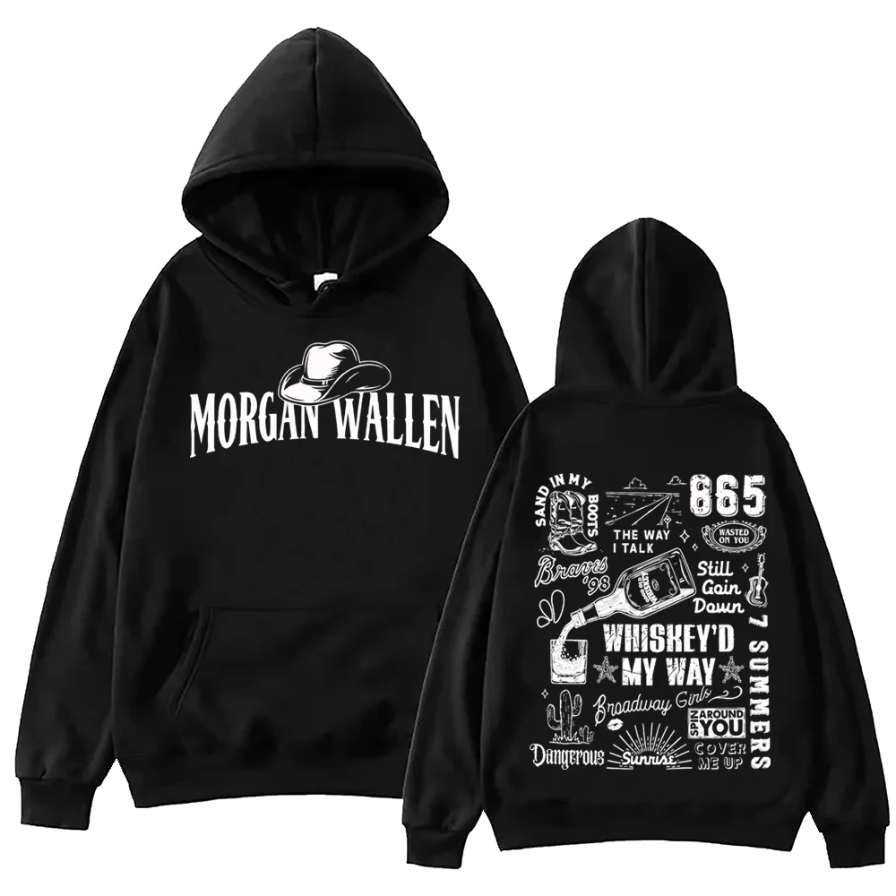 Morgan Wallen Tour 2024 Hoodie Harajuku  Pullover Tops Man Woman Sweatshirt Fans Gift Loose Classic Simple Long Sleeve Trendy