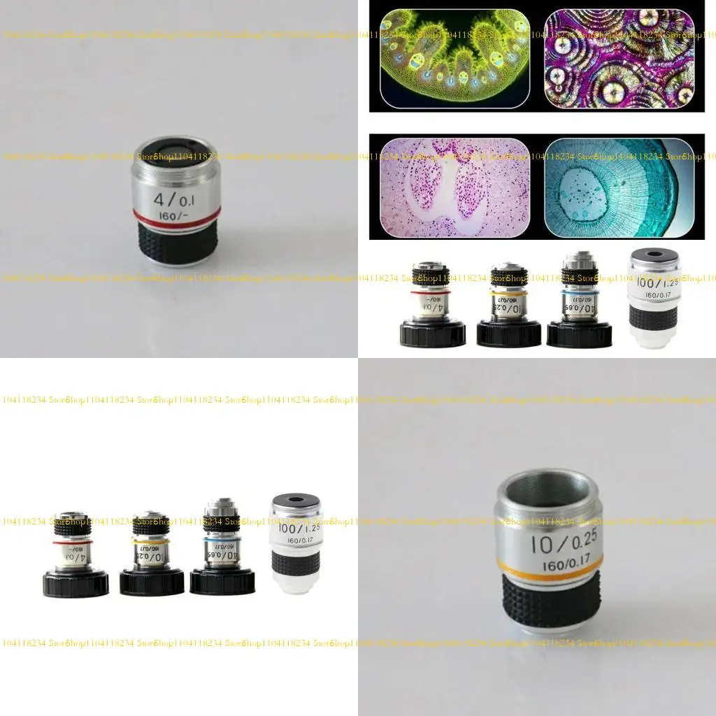 P9FB RMS مؤشر ترابط المجهر العدسة 4x/10x/40x/100x مختبر موضوعي