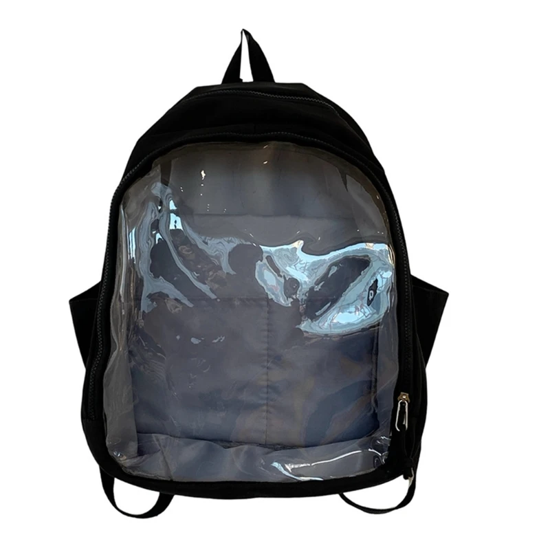 Stylish Transparent PVC School Bag Backpack with Clear Rucksack for Casual Use