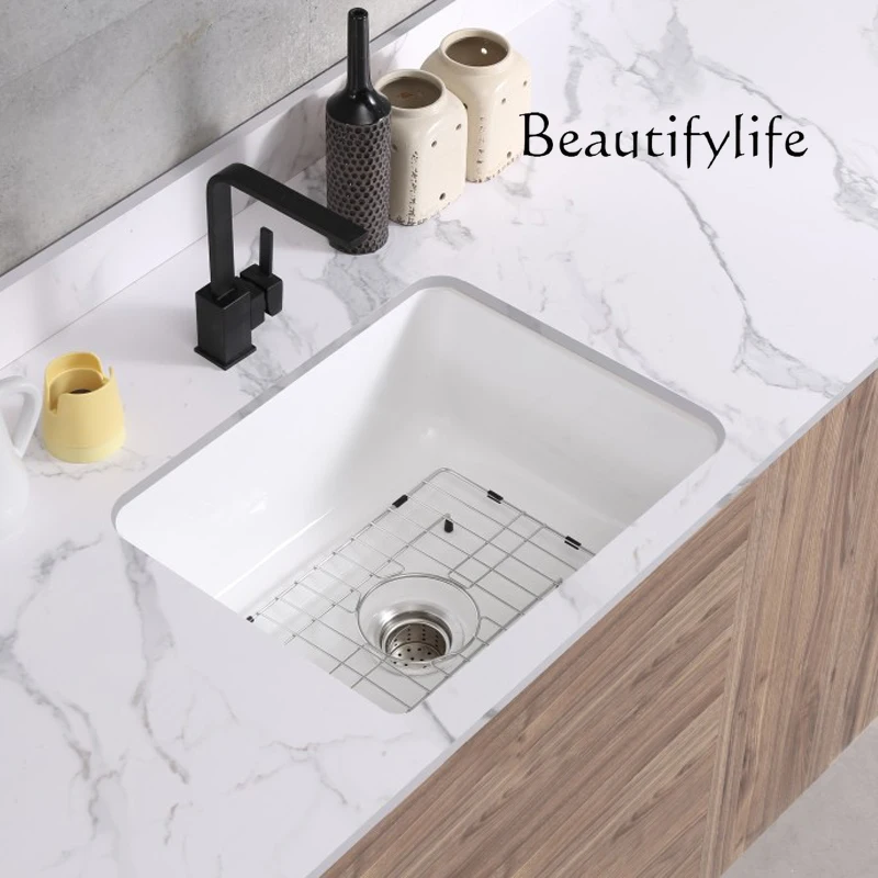 

Раковина под столешницей, американская встраиваемая раковина 23 дюйма, одинарная раковина большого размера для мытья посуды и овощей.