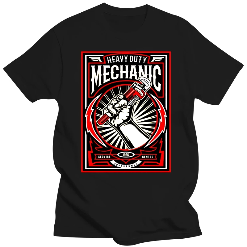 Heavy Duty Mechanic T-Shirt 100% Cotton Premium Tee NEW