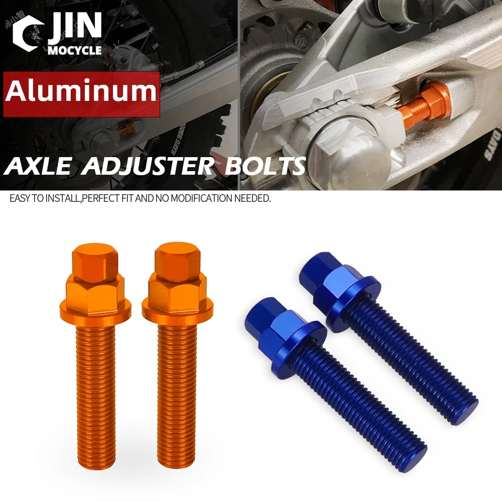 Rear Axle Blocks Chain Adjuster Bolt For 125-450 SX SXF 250-530 EXC EXC-F XC XCF XCW 125-690 SXS SMC R ENDURO R 2007 2008 -2021