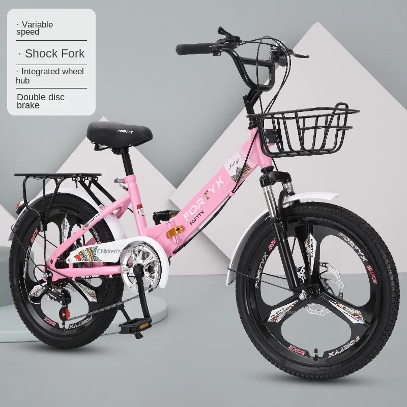 Chase 2025 New Fashion Folding Bicycle 18 Inch Student Car Portable Scooter Light Bicycle Wholesale Bike Speed With Back Seat